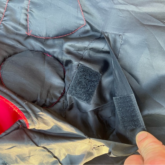 Vintage Vector Red Puffer Vest L Boy Scout Patch Monongahela Laurel Highlands 🔥 - Picture 6 of 7